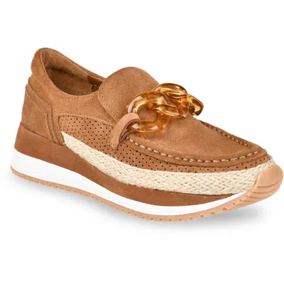 Dolce Vita Jadah Womens Suede Wedge Loafers In Multi