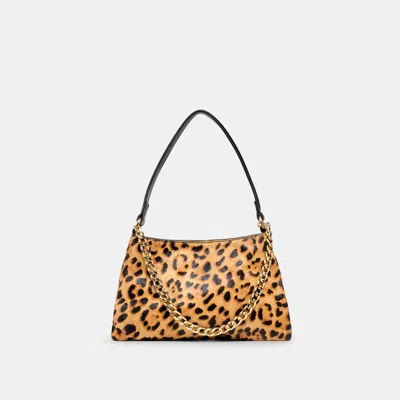 Dolce Vita Jagger Shoulder Bag Leopard Calf Hair In Animal Print