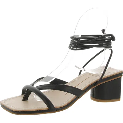 Dolce Vita Jaimi Womens Faux Leather Open Toe Thong Sandals In Multi