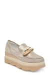 Dolce Vita Jaksen Womens Embellished Mesh Loafers In Gold Mesh