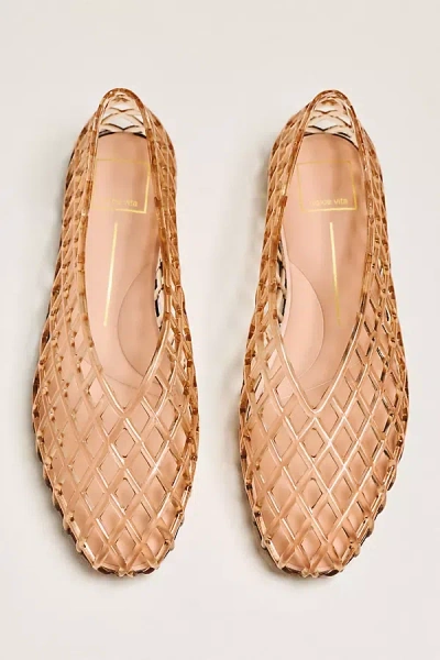 Dolce Vita Jam Jelly Flats In Gold