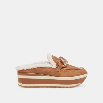 Dolce Vita Jamey Plush Sneakers Pecan Suede In Brown