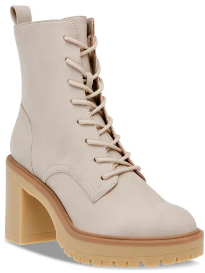 Dolce Vita Jaycob Womens Faux Leather Block Heel Ankle Boots In Multi