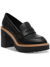 DOLCE VITA JAYJAY WOMENS FAUX LEATHER SLIP-ON LOAFERS