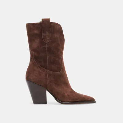 Dolce Vita Jessey Boots Dk Brown Suede