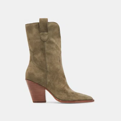 Dolce Vita Jessey Boots Moss Suede In Green