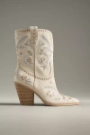 Dolce Vita Jessey Floral Western Boots In Beige