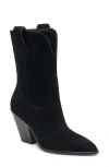 Dolce Vita Jessey Western Boot In Onyx Suede
