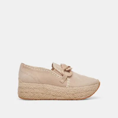 Dolce Vita Jhenee Espadrille Sneakers Dune Suede In Brown
