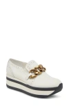 Dolce Vita Jhenee Platform Sneaker In White Leather