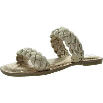 Dolce Vita Jocee Womens Strappy Braided Slide Sandals In Multi