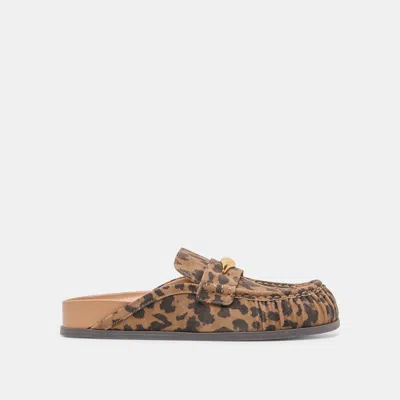 Dolce Vita Jodero Flats Brown Leopard Printed Suede