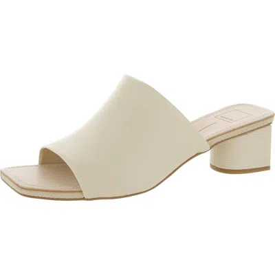 Dolce Vita Jolice Womens Leather Slip On Mules In Multi