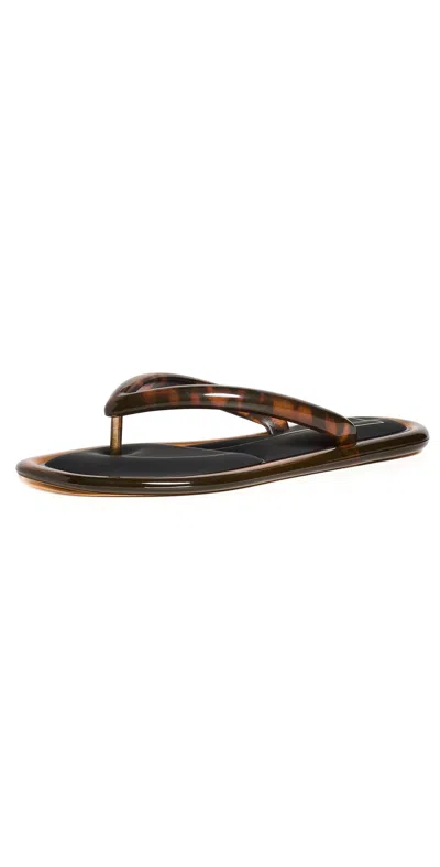 Dolce Vita Jozey Jelly Flip Flops Tortoise In Brown