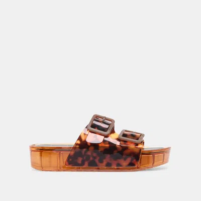 Dolce Vita Julio Jelly Sandals Tortoise Vinyl In Multi