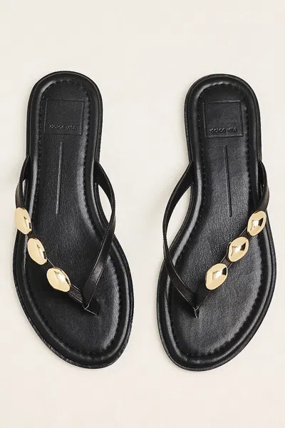 Dolce Vita Juny Flip-flop Sandals In Black