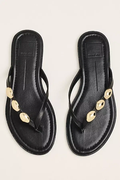 Dolce Vita Juny Thong Sandals In Black