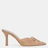 Dolce Vita Women's Kairi Slip On Pointed Toe Bow High Heel Pumps In Brown