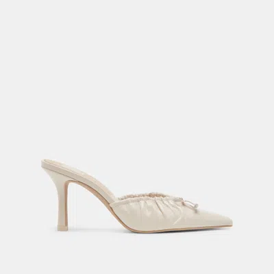 Dolce Vita Kairi Heels Ivory Crinkle Patent In Multi