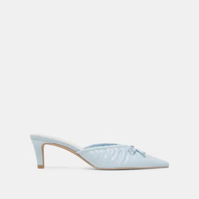 Dolce Vita Kairi Mid Heels Ice Blue Crinkle Patent