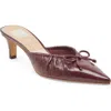 Dolce Vita Kairi Mule In Cranberry Crinkle Patent