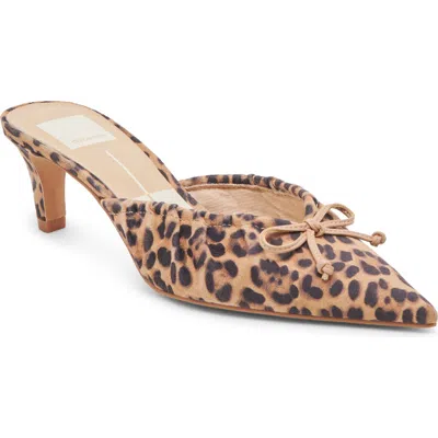 Dolce Vita Kairi Mule In Dark Leopard Suede