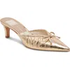 Dolce Vita Kairi Mule In Gold Distressed Leather