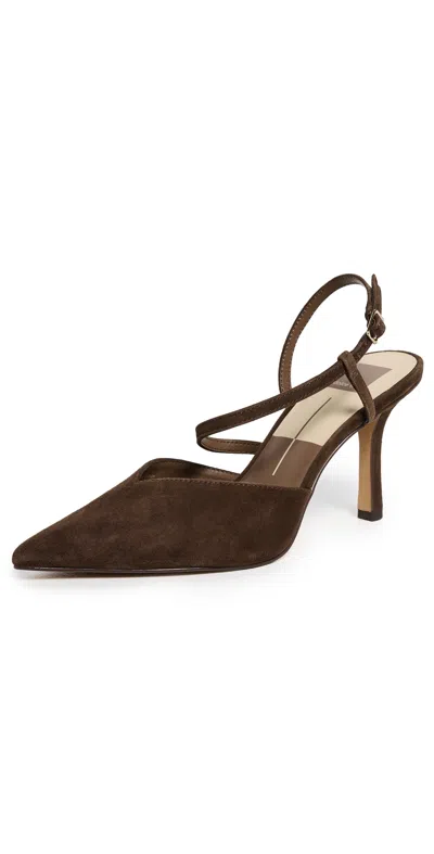 Dolce Vita Kamra Heels Dark Brown Suede