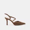 Dolce Vita Kamra Heels Dk Brown Suede