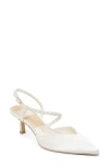Dolce Vita Kamra Pearl Slingback Pointed Toe Pump In White