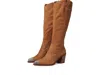 Dolce Vita Kamryn Boots Women's Us 6.5 Brown Leather Knee-high Bootie Khd2684 In Brown