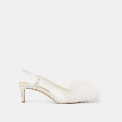 Dolce Vita Kamy Heels True White Satin