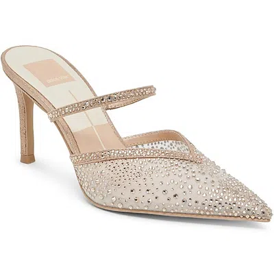 Dolce Vita Kanika Crystal Womens Slip On Dressy Slingback Heels In Multi