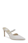 Dolce Vita Women's Kanika Pointed Toe Embellished Slip On High Heel Pumps In Vanilla Pearls