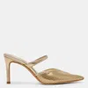 Dolce Vita Kanika Mesh Womens Solid Metal Mules In Multi