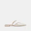 Dolce Vita Kanika Pearl Wide Flats Vanilla Pearls In Multi