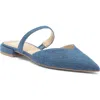 Dolce Vita Kanika Pointed Toe Mule In Blue Denim