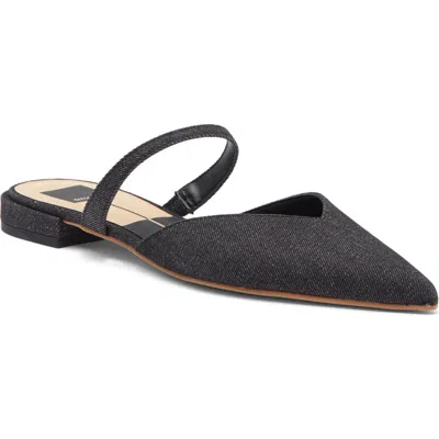 Dolce Vita Kanika Pointed Toe Mule In Carbon Denim
