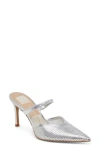 Dolce Vita Women's Kanika Mesh Slip-on Pointed-toe Pumps In Silver Metallic Mesh