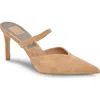 Dolce Vita Kanika Wide Heels Tan Suede In Brown