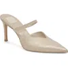 Dolce Vita Kanika Pointed Toe Pump In Champagne Embossed Leather