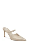 Dolce Vita Kanika Pointed Toe Pump In Champagne Embossed Snake