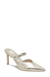 Dolce Vita Kanika Pointed Toe Pump In Platinum Distressed Leather