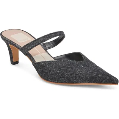 Dolce Vita Kanika Pump Women Carbon Denim Pointed Toe Stiletto Heel Htat1090 In Black