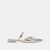 Dolce Vita Kanika Wide Flats Silver Distressed Leather In Silver