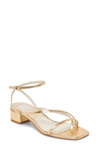 Dolce Vita Karlos Ankle Strap Sandal In Gold