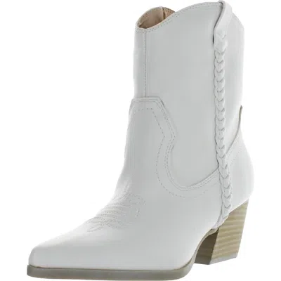 Dolce Vita Karyn Womens Faux Leather Cowboy, Western Boots In Multi