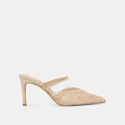 Dolce Vita Kassy Heels Natural Macrame