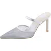 Dolce Vita Katik Womens Mesh Pointed Toe Mules In White
