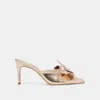 Dolce Vita Kayli Heels Platinum Satin In Animal Print